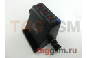 Зарядное устройство F8 QC3.0 (3 USB порта,3 Type-C порта,беспроводная зарядка (Qi,Iwatch,AirPods-ec) 80w),(черный)