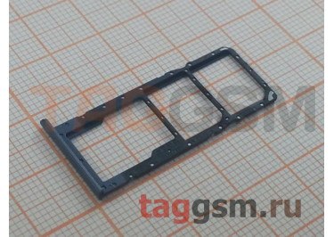 Держатель сим для Realme C21 (RMX3201) (черный)