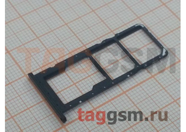 Держатель сим для Samsung A037 Galaxy A03s (2021) (черный)