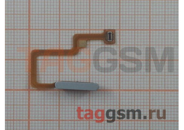 Шлейф для Xiaomi Poco F4 + кнопка включения + сканер отпечатка пальца (серебро), ориг