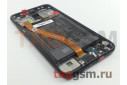 Дисплей для Huawei Mate 20 Lite + рамка + АКБ + тачскрин (черный), Full ORIG