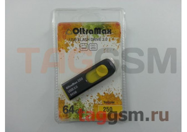 Флеш-накопитель 64Gb OltraMax 250 Yellow