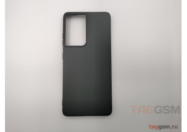 Задняя накладка для Samsung G998 Galaxy S21 Ultra (2021) (силикон, черная (Soft Matte)) Faison