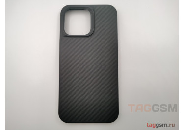 Задняя накладка для iPhone 14 Pro Max (противоударная, кевларовая, поддержка MagSafe, защита от отпечатков пальцев), черный (Full Case)) Wlons