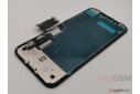 Дисплей для iPhone XR + тачскрин + задняя металлическая рамка (черный), RJ