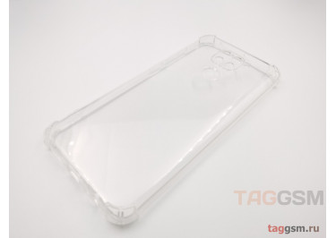 Задняя накладка для Xiaomi Redmi Note 9 (силикон, с защитой камеры, прозрачная (Full TPU Case)) Armor series