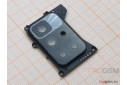 Стекло задней камеры для Xiaomi Redmi 10 4G в рамке (черный)