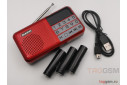 Радиоприемник Maxvi PR-02 Red (FM, USB, MicroSD, AUX, цифровой тюнер, 3W)