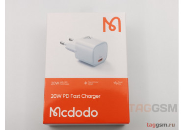 Блок питания USB (сеть) PD20W Fast Charger (USB-C), (голубой) (CH-4022) Mcdodo