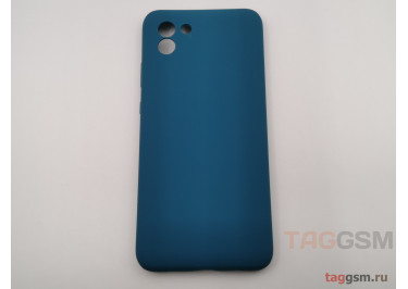 Задняя накладка для Samsung A03 / A035F Galaxy A03 (2021) (силикон, с защитой камеры, синий космос (Full Case)), ориг