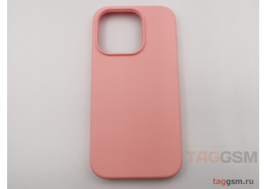 Задняя накладка для iPhone 14 Pro (силикон, розовая (Full Case))