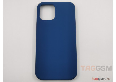 Задняя накладка для iPhone 12 / 12 Pro (силикон, синий кобальт (Full Case))