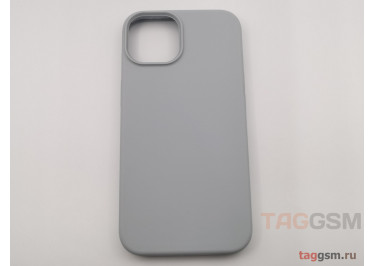 Задняя накладка для iPhone 14 (силикон, серо-голубая (Full Case))