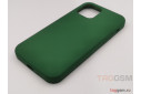 Задняя накладка для iPhone 12 / 12 Pro (силикон, темно-зеленая (Full Case))