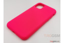 Задняя накладка для iPhone 11 (силикон, ярко-розовая (Full Case))