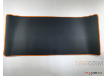 Коврик для мыши тканевый (300х700мм), черно-оранжевый