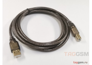 Кабель USB 2.0 A-->B 2,0м (оливковый)