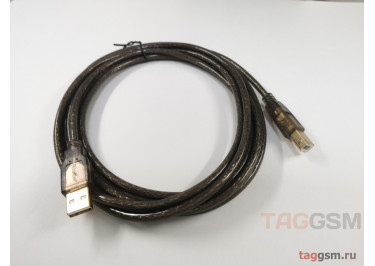Кабель USB 2.0 A-->B 3,0м оливковый