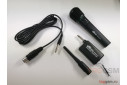 Микрофон динамический беспроводной / проводной RITMIX RWM-100 (кабель 3м), черный