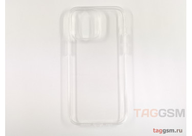 Задняя накладка для iPhone 14 Pro Max (силикон, прозрачная (Light series)) HOCO