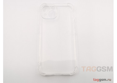 Задняя накладка для iPhone 15 (силикон, с защитой камеры, прозрачная (Full TPU Case)) Armor series
