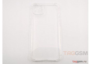 Задняя накладка для iPhone 15 Plus (силикон, с защитой камеры, прозрачная (Full TPU Case)) Armor series
