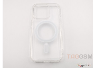 Задняя накладка для iPhone 15 Pro (прозрачная, с магнитом) MagSafe
