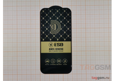 Пленка / стекло на дисплей для iPhone 15 (Gorilla Glass) 9D (черный) ESD, техпак