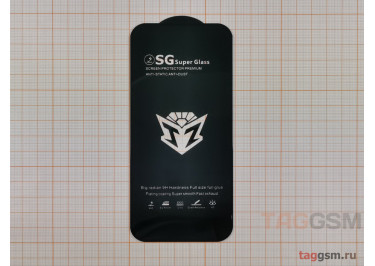 Пленка / стекло на дисплей для iPhone 15 Pro (Gorilla Glass) 9D (черный) SG, техпак