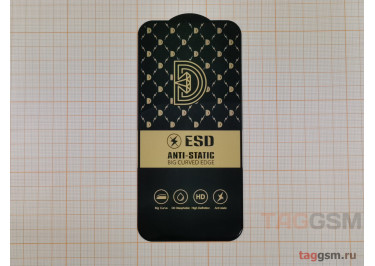 Пленка / стекло на дисплей для iPhone 15 Plus (Gorilla Glass) 9D (черный) ESD, техпак