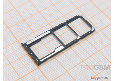 Держатель сим для Xiaomi Poco C40 (черный)