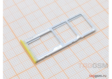 Держатель сим для Xiaomi Poco C40 (желтый)