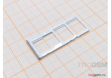Держатель сим для Xiaomi Poco M5s (серебро)