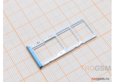 Держатель сим для Xiaomi Redmi 10 Prime (синий)