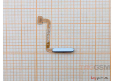 Шлейф для Samsung M236 Galaxy M23 5G + кнопка включения + сканер отпечатка пальца (голубой), ориг