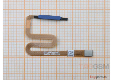Шлейф для Samsung A037 Galaxy A03s + сканер отпечатка пальца (синий), ориг