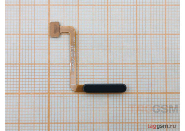 Шлейф для Samsung M236 Galaxy M23 5G + кнопка включения + сканер отпечатка пальца (темно-зеленый), ориг