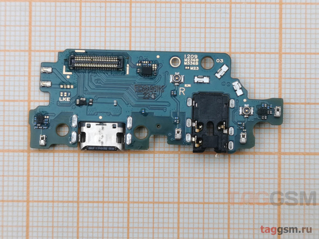 Шлейф для Samsung M236 / M336 Galaxy M23 / M33 (2022) + разъем зарядки +  разъем гарнитуры + микрофон, ориг