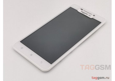 Дисплей для Lenovo A5000 + тачскрин + рамка (белый) (телефон), ориг