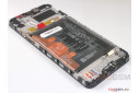 Дисплей для Huawei Honor 9A / Y6p + тачскрин + рамка + АКБ (черный), Full ORIG