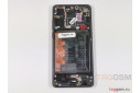 Дисплей для Huawei P30 + тачскрин + рамка + АКБ (черный), Full ORIG