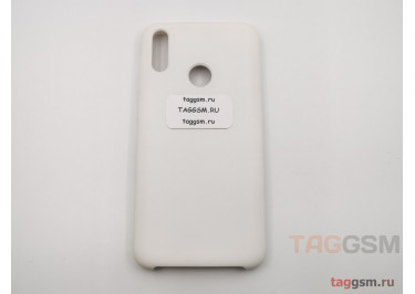 Задняя накладка для Huawei Honor Y7 Prime (2019) (силикон, белая), ориг