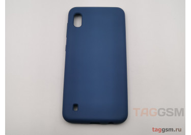 Задняя накладка для Samsung A10 / A105 Galaxy A10 (2019) (силикон, матовая, темно-синяя) Faison