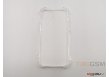 Задняя накладка для iPhone 12 mini (силикон, противоударная, прозрачная) техпак