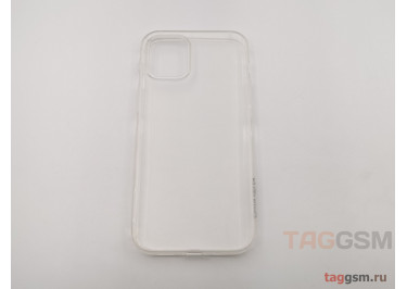 Задняя накладка для iPhone 12 mini (силикон, прозрачная (Light Series)) Faison