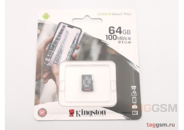 Micro SD 64Gb Kingston Class 10 UHS-1 U1 100Mb / s без адаптера SD