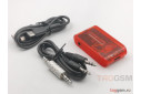 Автомобильный Bluetooth-адаптер (AUX, микрофон, оранжевый) Borofone BC46