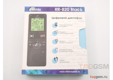 Диктофон 8GB Ritmix RR-820 Black