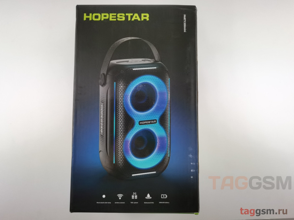 Колонка портативная (Bluetooth) (черный) Hopestar, PARTY 200 MINI