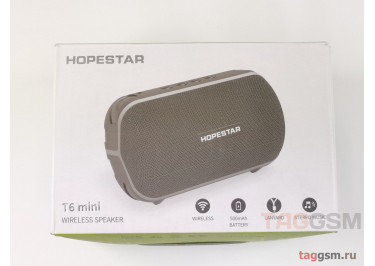 Колонка портативная (Bluetooth+AUX+MicroSD+FM+USB) (черная) Hopestar, T6 MINI